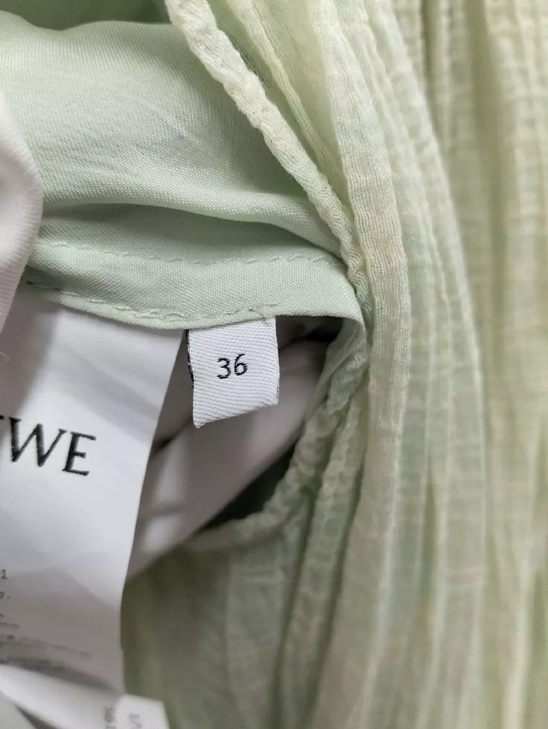 Loewe LOEWE Green dress, long skirt Size XXS / US 00 / IT 34 - 4 Thumbnail