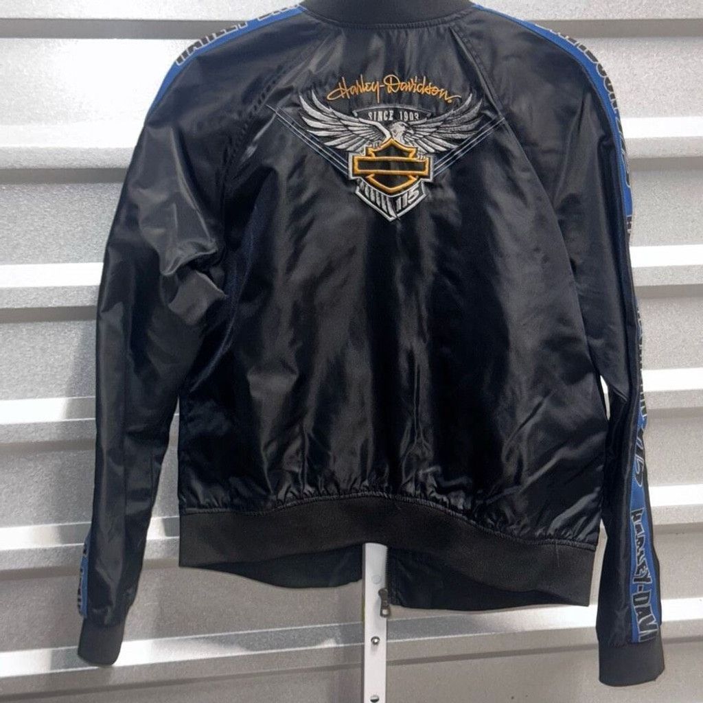 Harley Davidson HARLEY DAVIDSON 115th Anniversary Motorcycle Bomber Jacket S Size L / US 10 / IT 46 - 9 Thumbnail