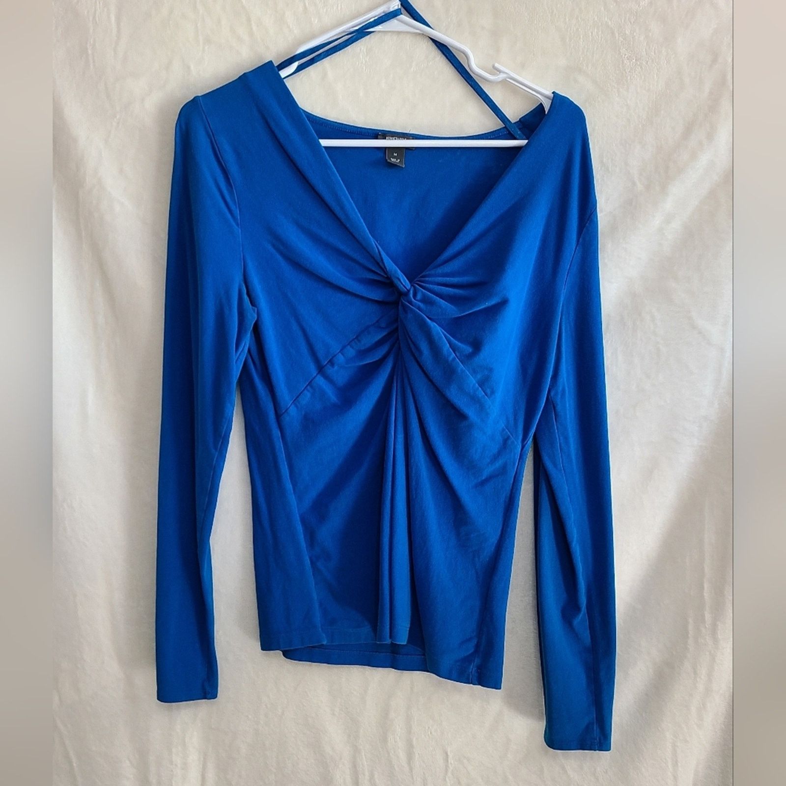Kenneth Cole Kenneth Cole Reaction Women's Blue Twisted Bodice Top Size M Size M / US 6-8 / IT 42-44 - 1 Thumbnail