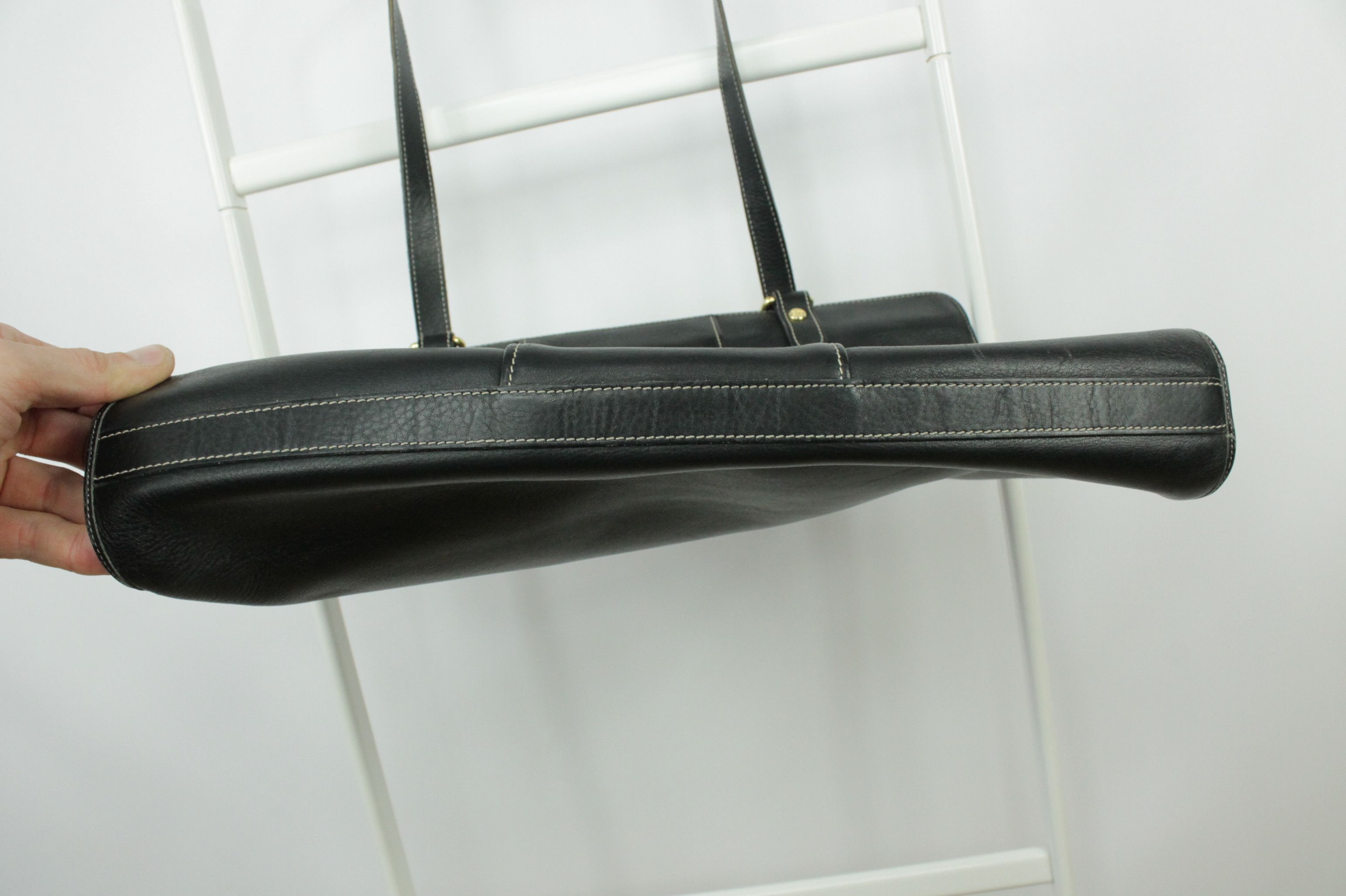 Christian Dior Monsieur Christian Dior Vintage Black Leather Shoulder Bag Size ONE SIZE - 5 Thumbnail