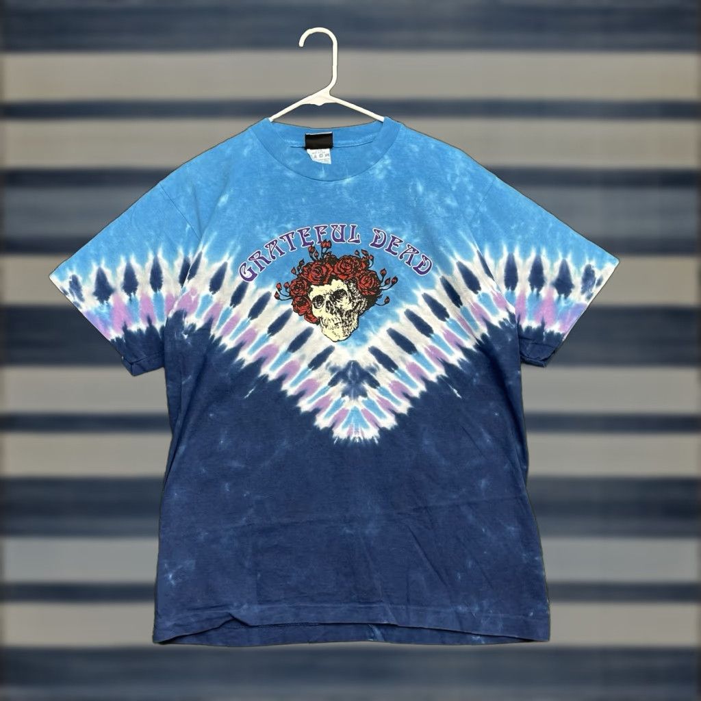Liquid Blue VINTAGE Liquid Blue Grateful Dead Shirt Men’s M Double-Sided Graphic 90s Blue Cotton Crew Neck Short Sleeve T-Shirt Mens Size US M / EU 48-50 / 2 - 1 Thumbnail