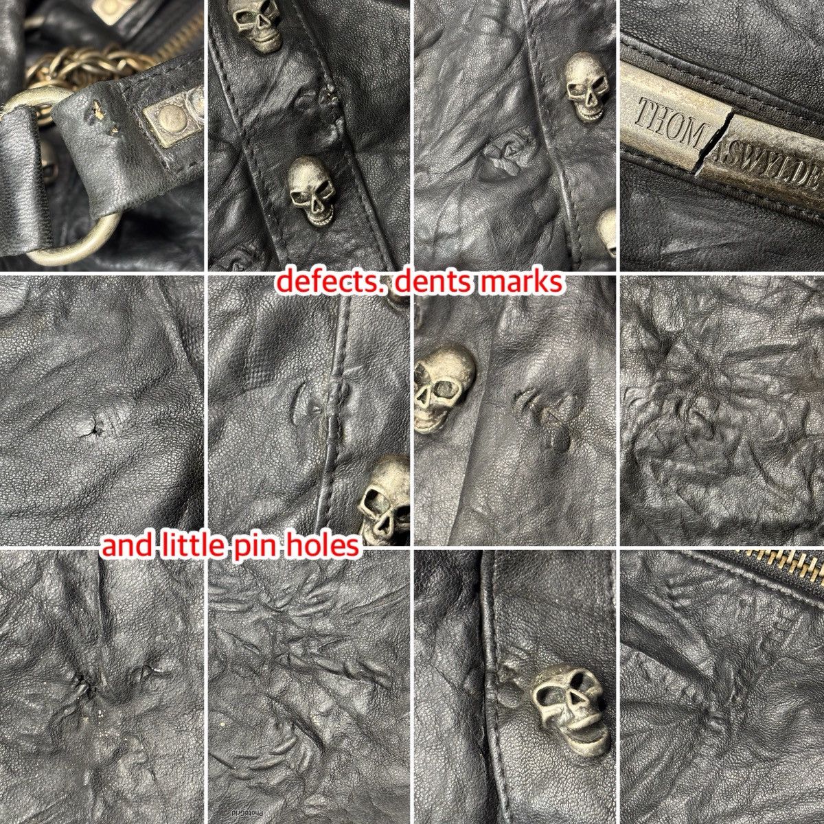 Thomas Wylde ThomasWylde Oxford Circus Avant-Garde Skull Punk Bag Size ONE SIZE - 19 Thumbnail