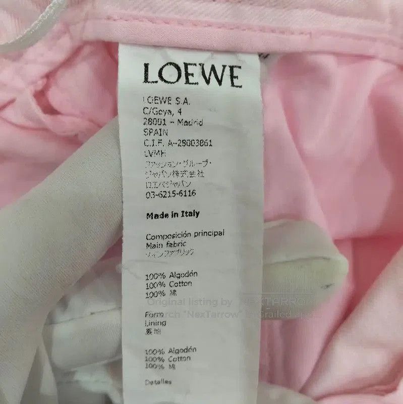 Loewe Loewe Pink Cotton Casual Pants for Women . Size 30" / US 8 / IT 44 - 5 Thumbnail