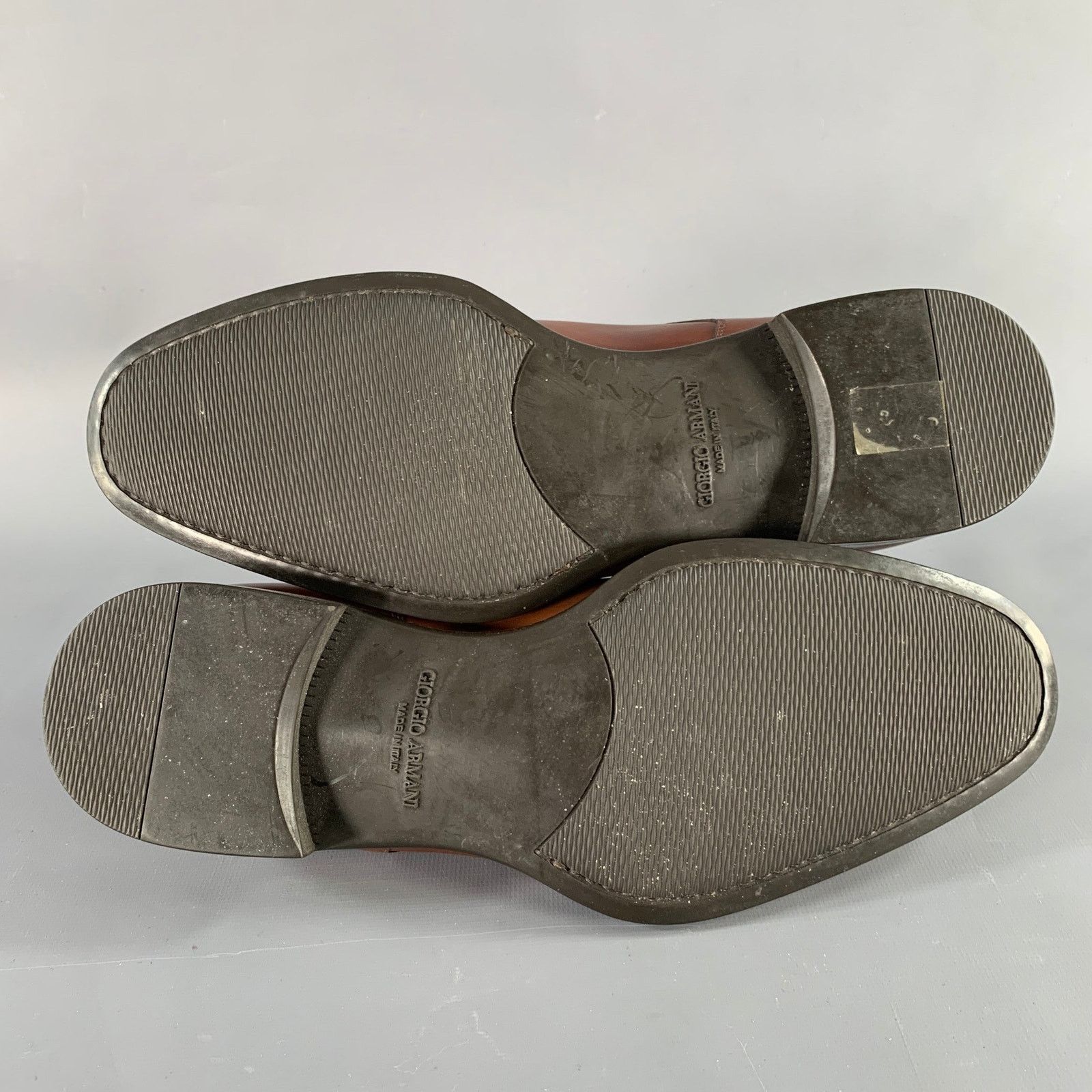 Giorgio Armani GIORGIO ARMANI Size 7.5 Brown Leather Lace-Up Shoes Size US 7.5 / EU 40-41 - 6 Thumbnail