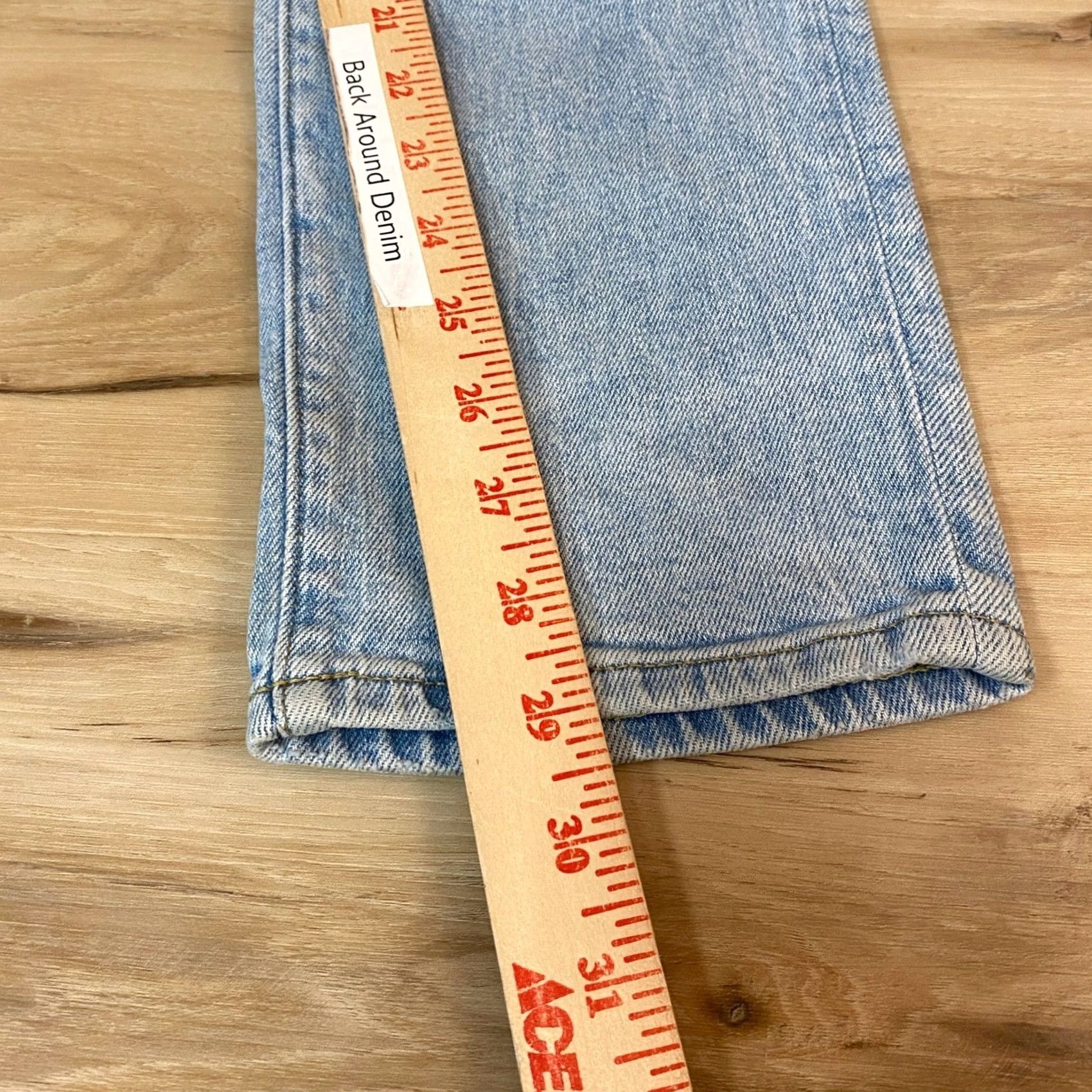 Vintage American Eagle Jeans Mens Slim Denim 29x30 Light Wash Distressed Pockets Comfort Distressed 29x30 Mens Jeans Slim Fit Denim Blue Size US 29 - 6 Thumbnail