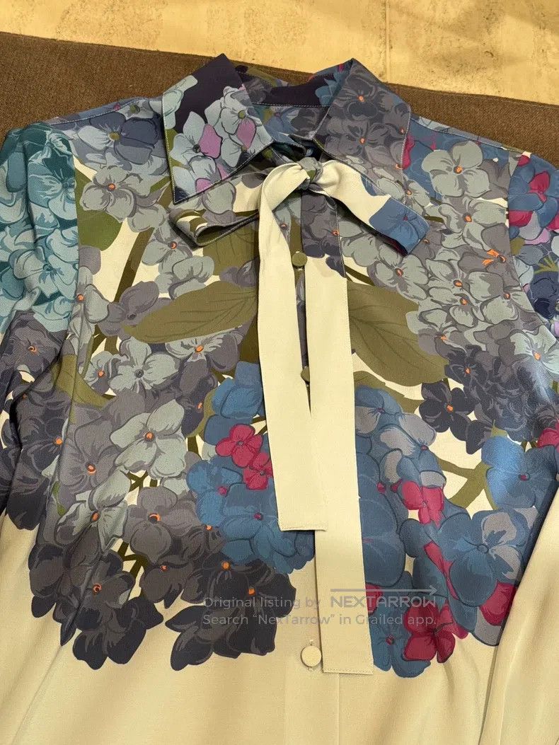 Valentino Valentino Colourful floral silk shirt Size S / US 4 / IT 40 - 2 Thumbnail