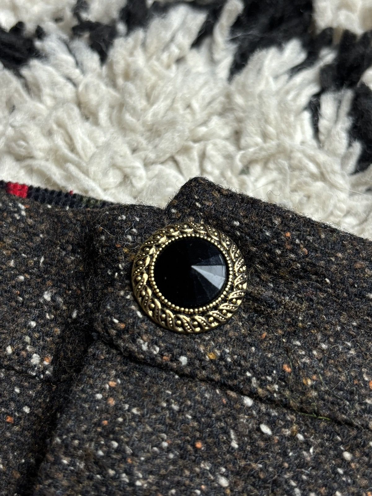 Dolce & Gabbana Dolce & Gabbana Vintage Wool Silk Midi Skirt Y2K Size 28" / US 6 / IT 42 - 3 Thumbnail