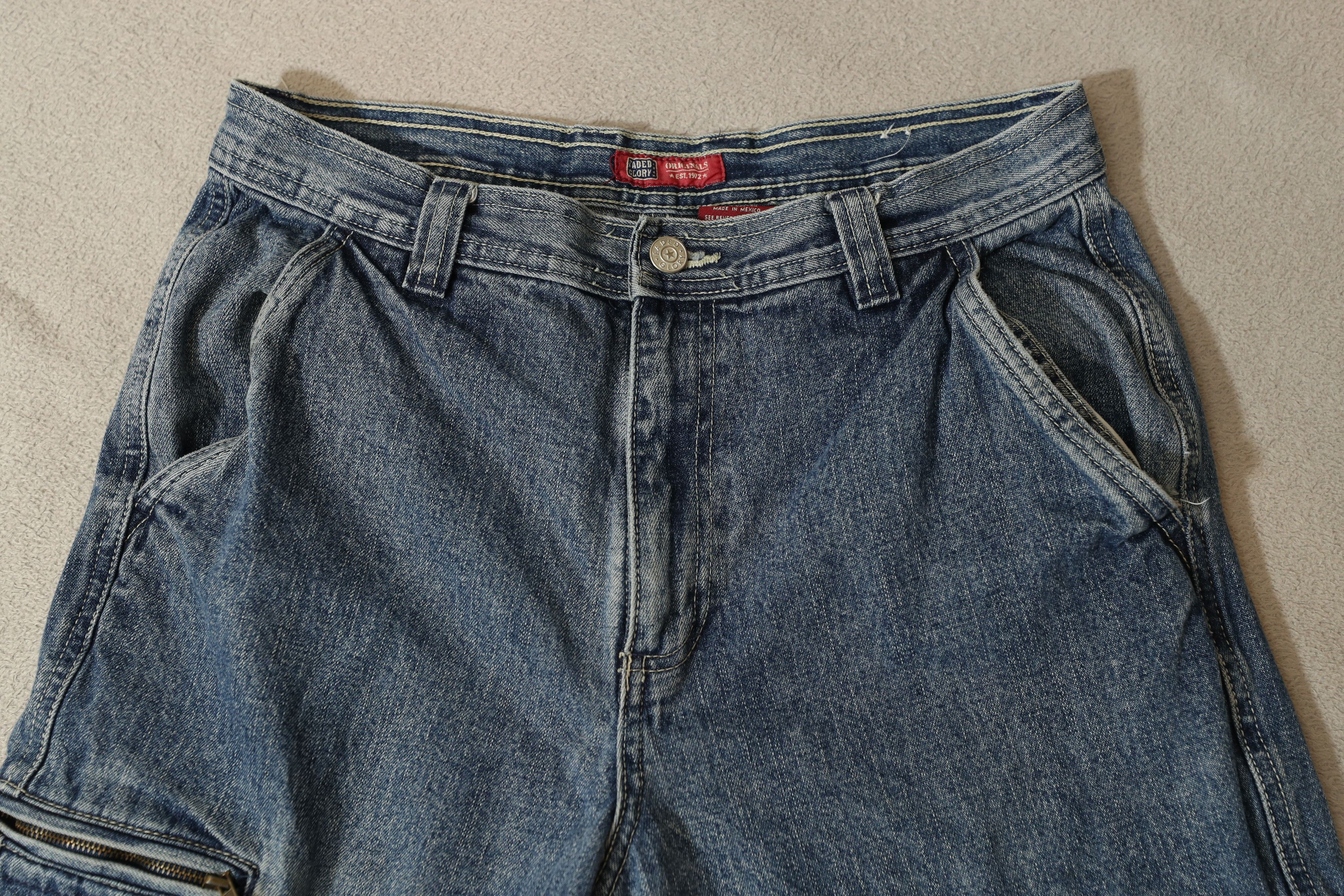 Faded Glory Faded Glory Denim Cargo Pants (30x30) Size US 30 / EU 46 - 3 Thumbnail