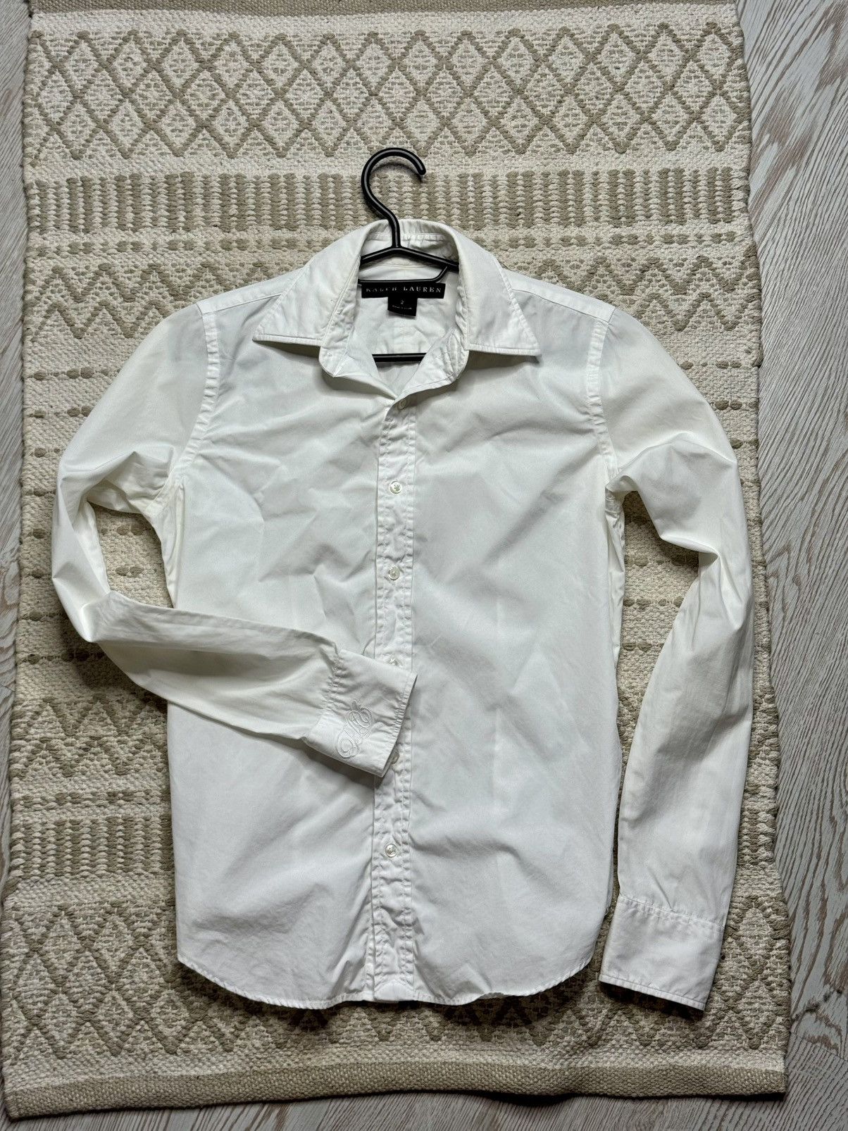 Vintage Ralph Lauren Black Label Luxury White Shirt size 2 Size XS / US 0-2 / IT 36-38 - 1 Thumbnail