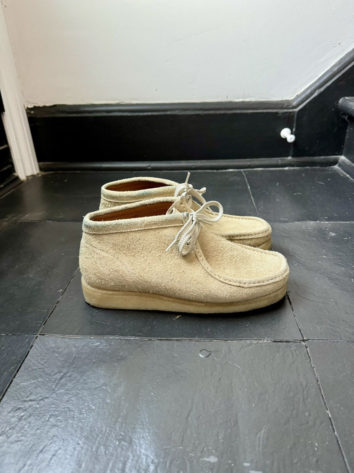 image of 3Sixteen Shaggy Tan Suede P404 Boot in Beige, Men's (Size 9)
