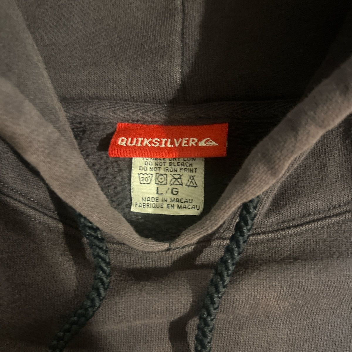 Quiksilver Quiksilver Boarding Vintage Pullover Hoodie Faded Black Y2K Size US L / EU 52-54 / 3 - 4 Thumbnail