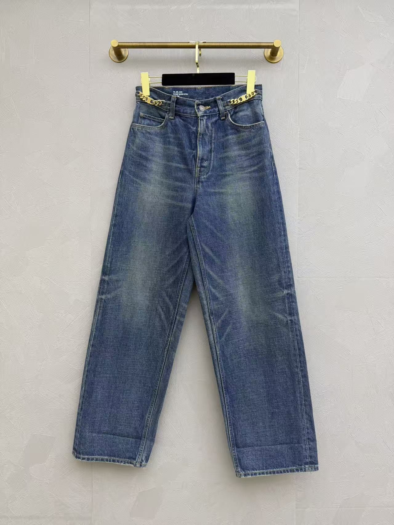Celine Celine Chain Detailed Jeans Size 26 Size 26" / US 2 / IT 38 - 1 Thumbnail