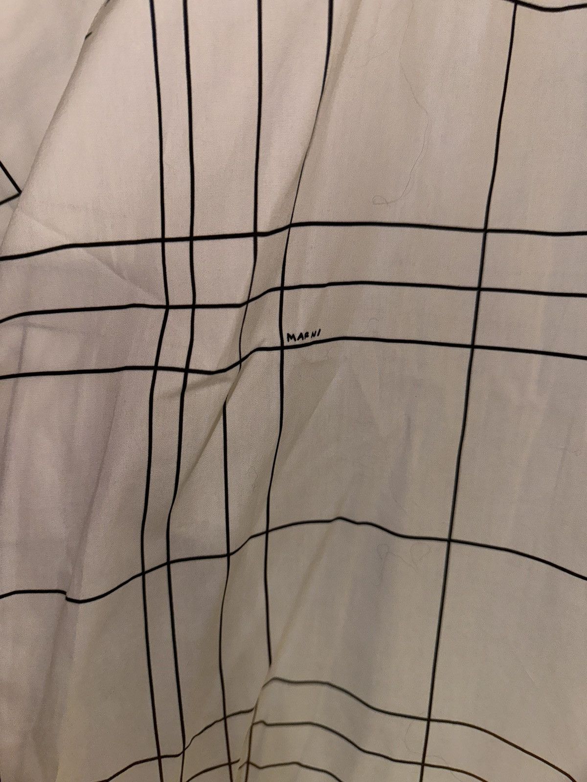 Marni Marni Thin Check Poplin Shirt Blue/white Long Sleeve 50 Size US M / EU 48-50 / 2 - 6 Thumbnail