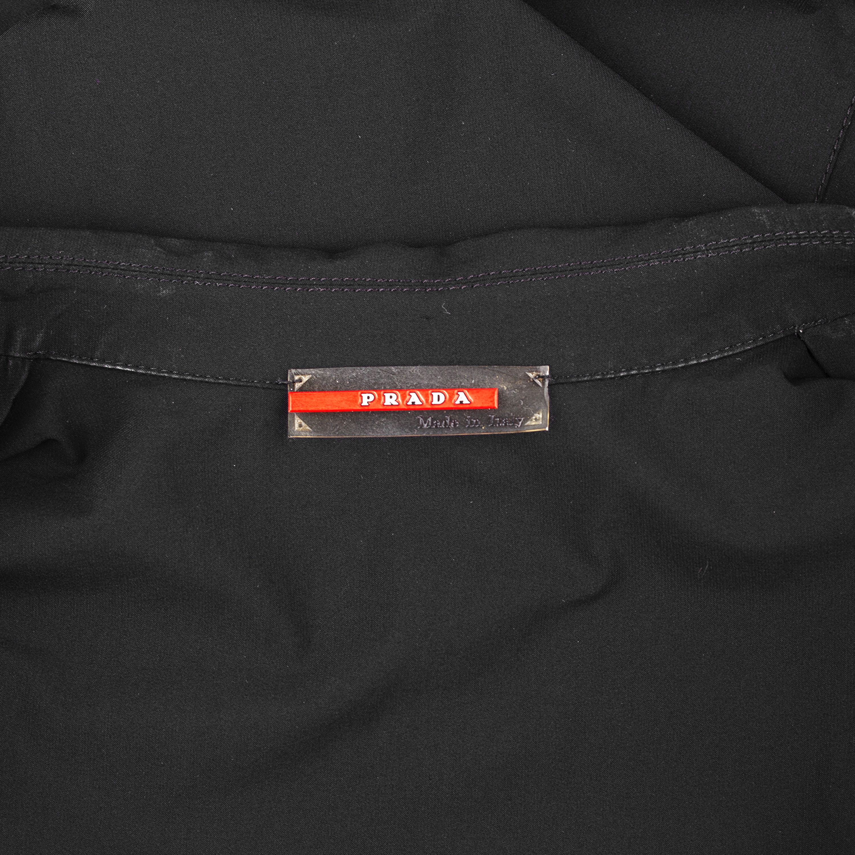 Prada Prada Sport Black Polyamide Vintage Short Sleeve Shirt Size L / US 10 / IT 46 - 6 Thumbnail