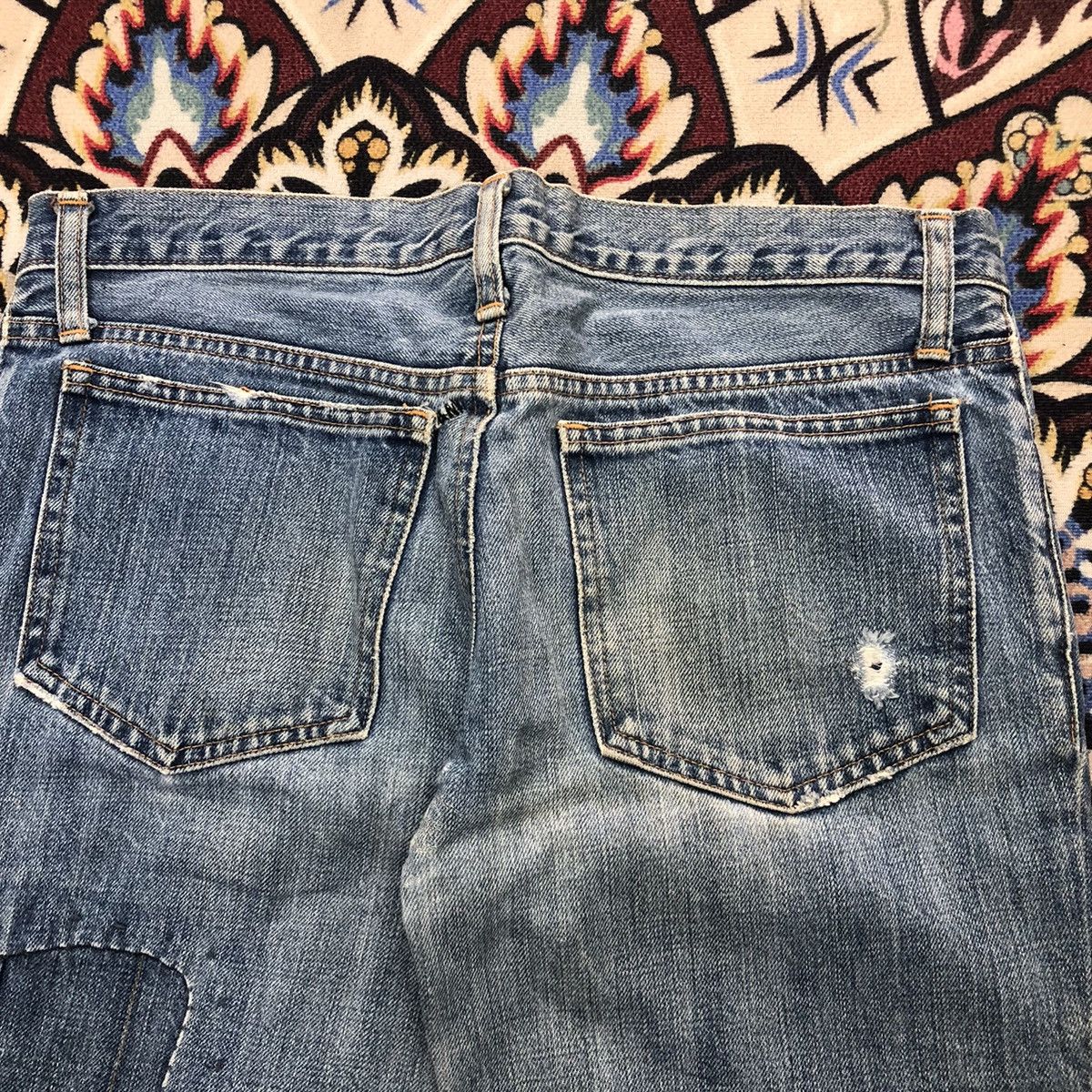 Issey Miyake By Issey Miyake!! Tsumori Chisato Patchwork Denim Pants Size 30" / US 8 / IT 44 - 10 Thumbnail