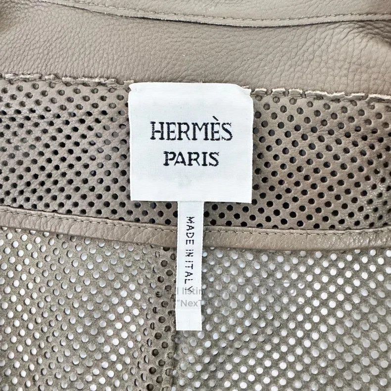 Hermes Hermes Perforated Leather Jacket Size XXS / US 00 / IT 34 - 3 Thumbnail