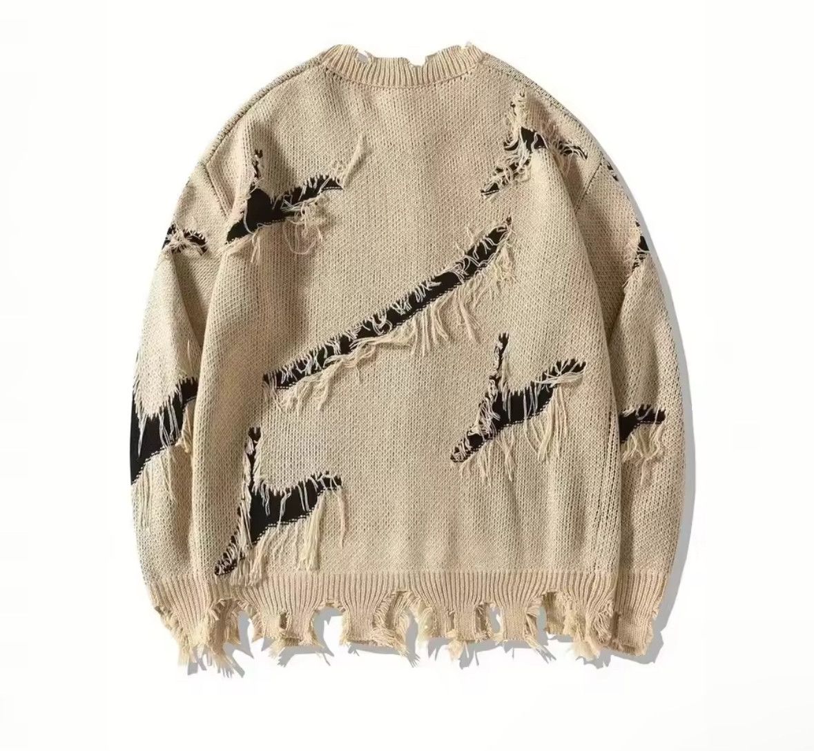 Vintage Streetwear Vintage American Dark Distressed Sweater Jacquard Size US XL / EU 56 / 4 - 2 Thumbnail