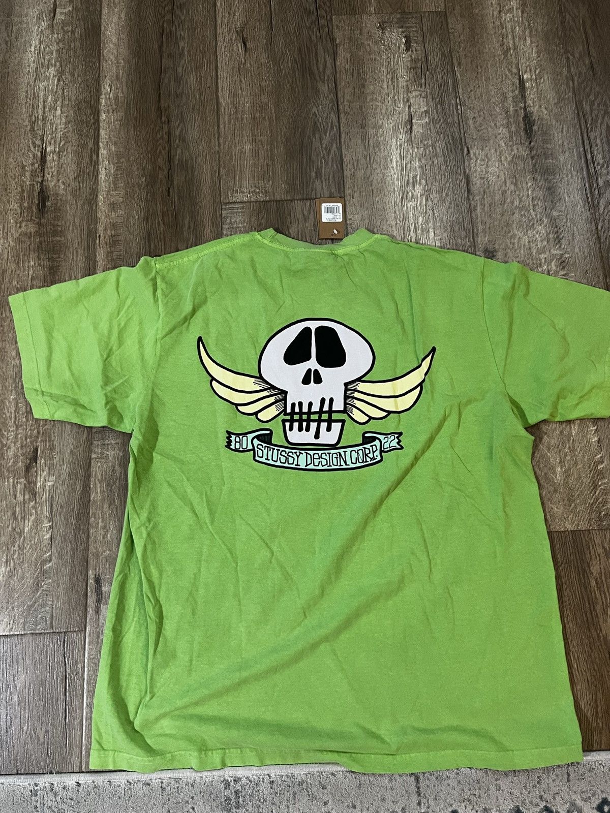 Stussy STUSSY AUSTRALIA SKULL WINGS PIGMENT DYED TEE - XL | Grailed