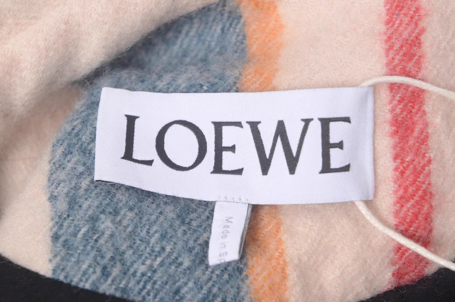 Loewe Loewe colorblocked striped logo wool leather jacket Size XS / US 0-2 / IT 36-38 - 8 Thumbnail