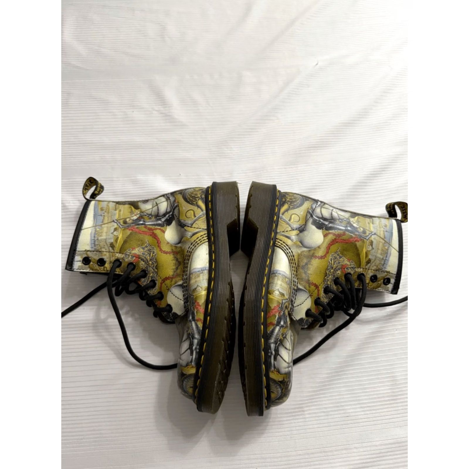Dr. Martens Dr Martens 1460 Boots Adult Size 6 George & The Dragon Museum Artist Combat Leather Womens Size US 6 / IT 36 - 7 Thumbnail