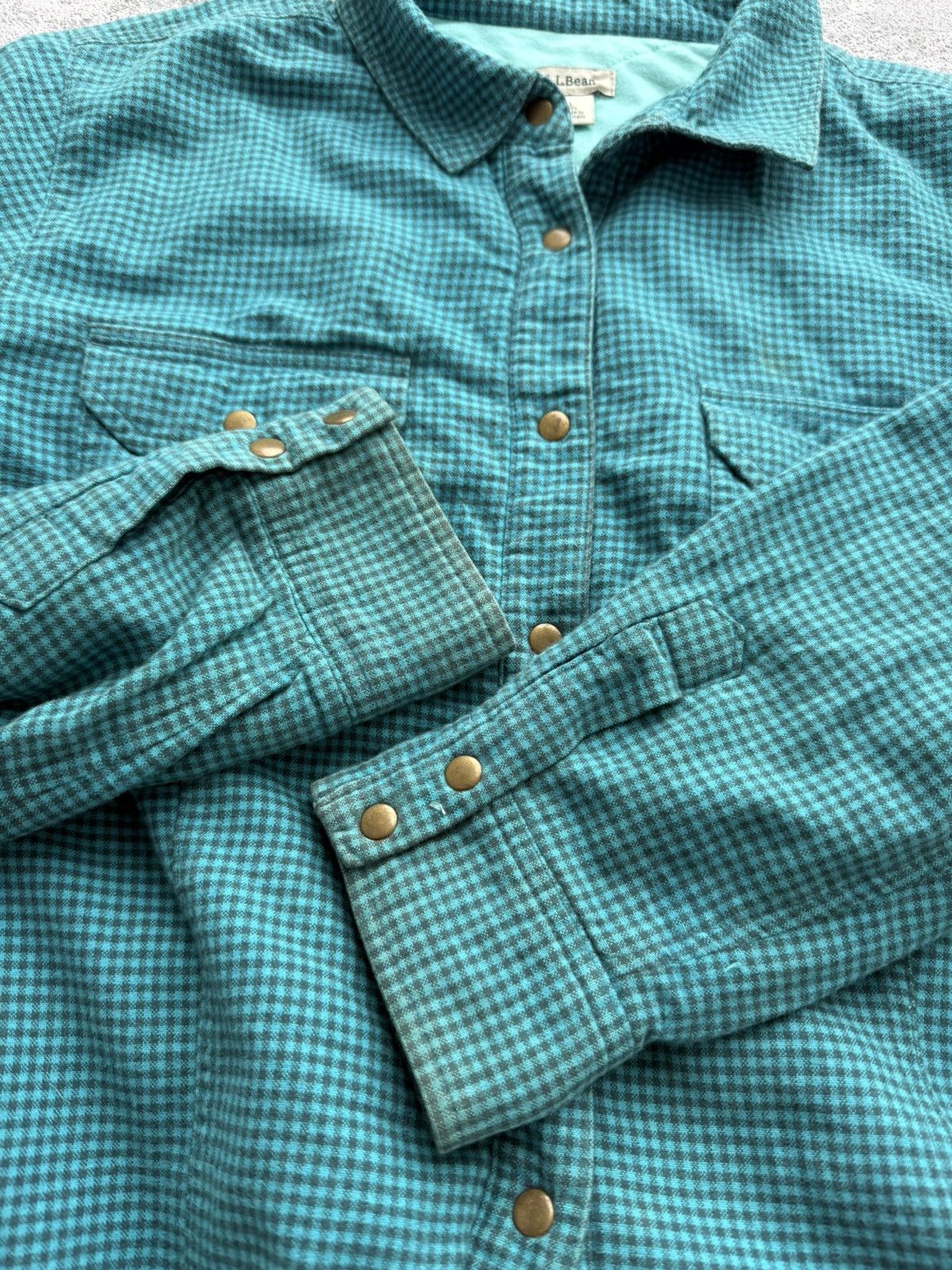 Flannel × L.L. Bean × Vintage Vintage L.L.Bean Flannel Shirt Jacket Size US L / EU 52-54 / 3 - 10 Thumbnail