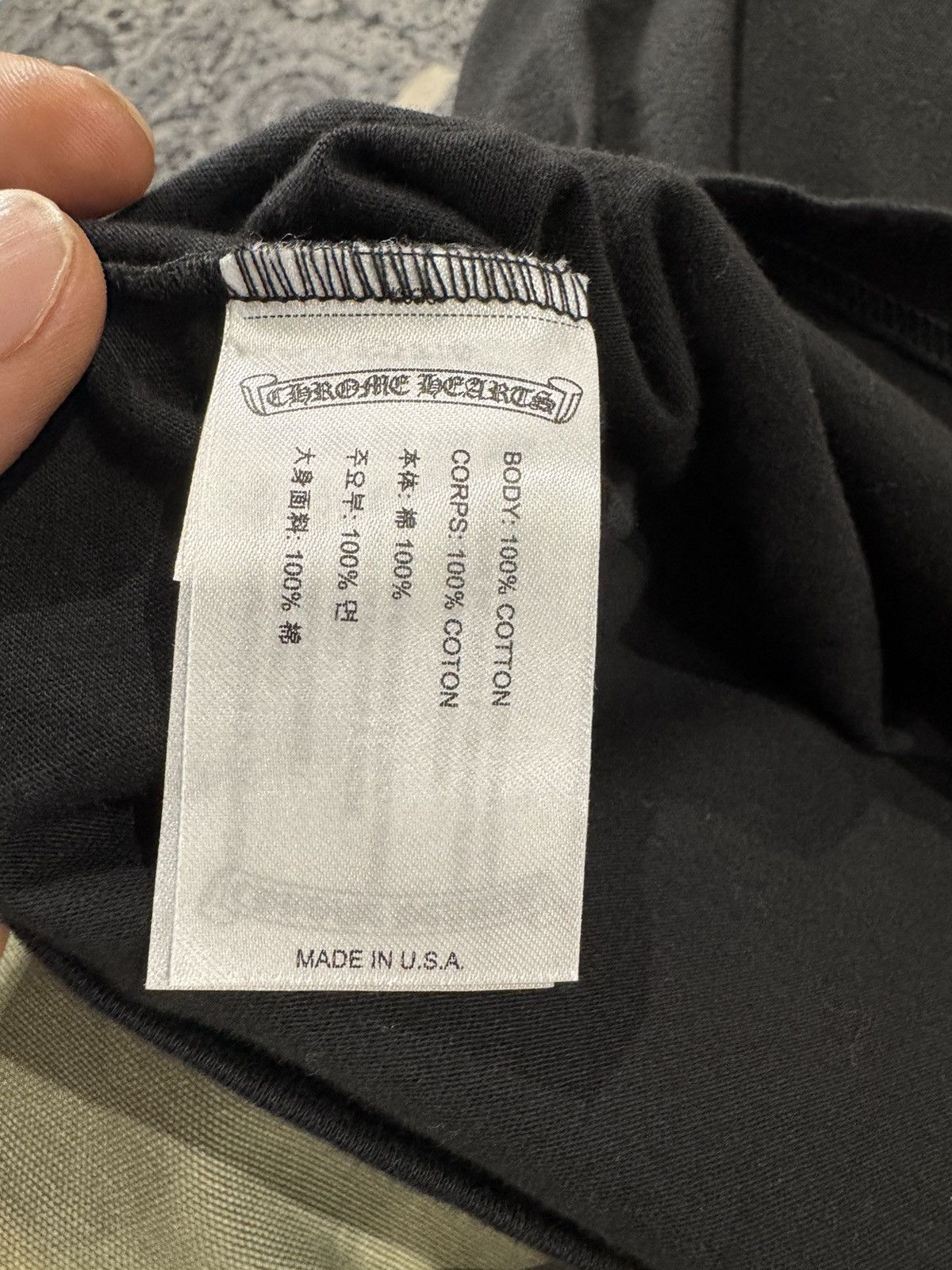Chrome Hearts Chrome Hearts Horseshoe Logo Pocket Tee Size US M / EU 48-50 / 2 - 8 Thumbnail