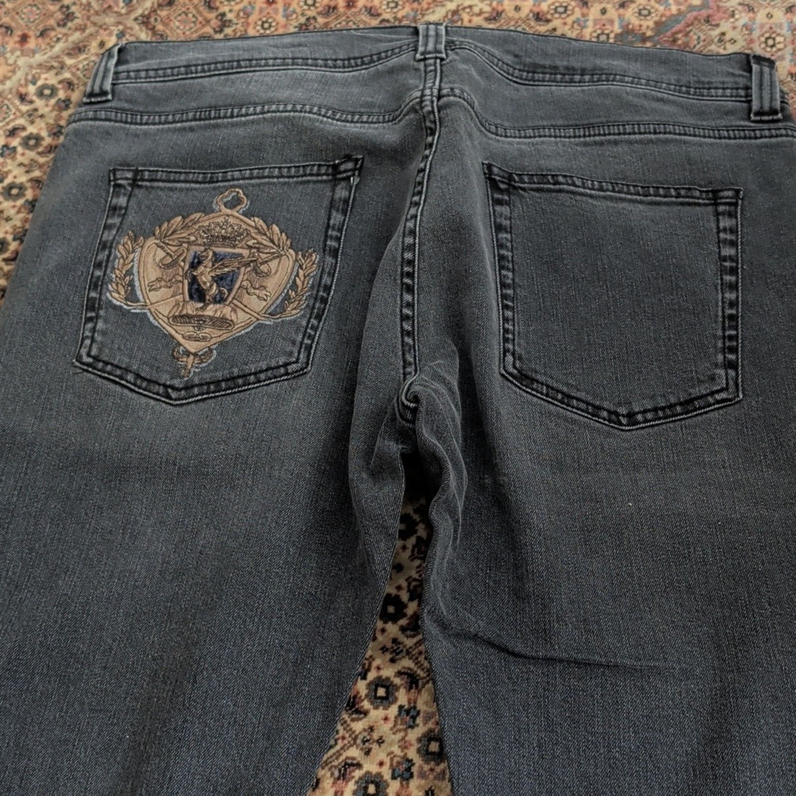 Etro Etro Gray Jeans with Intricate Embroidery Men's Size 34 Size US 34 / EU 50 - 13 Thumbnail