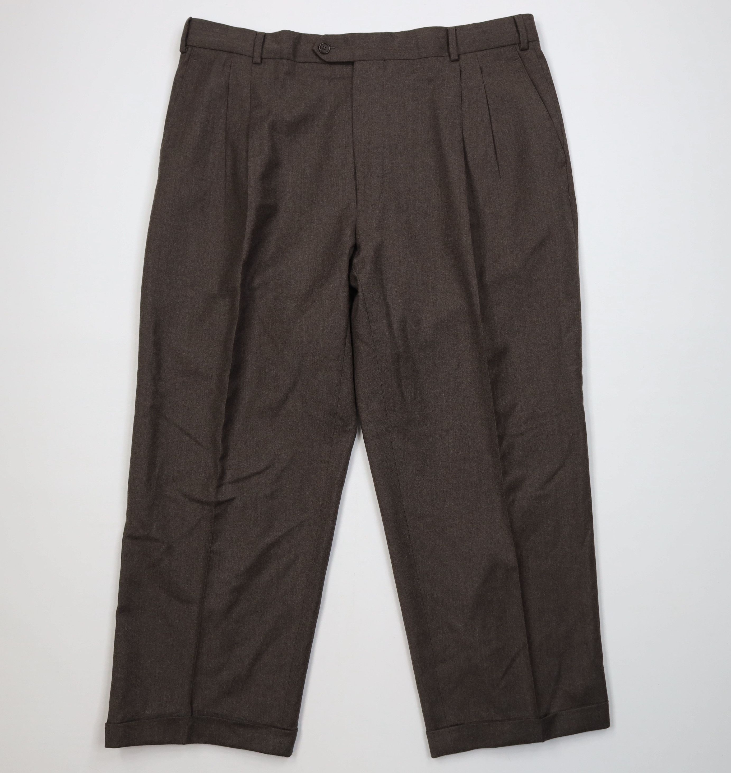 Vintage Vintage Streetwear Blend Knit Wide Leg Chino Pants Brown Size US 38 / EU 54 - 1 Thumbnail