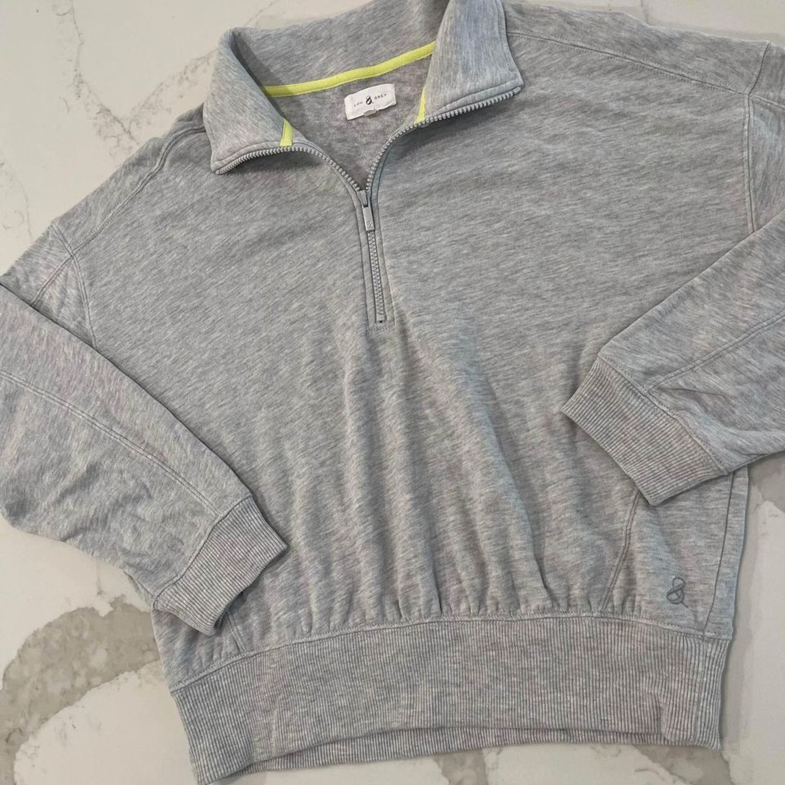 Lou & Grey Lou & Grey Signature Soft Half Zip Sweatshirt Women's Large Size L / US 10 / IT 46 - 2 Thumbnail