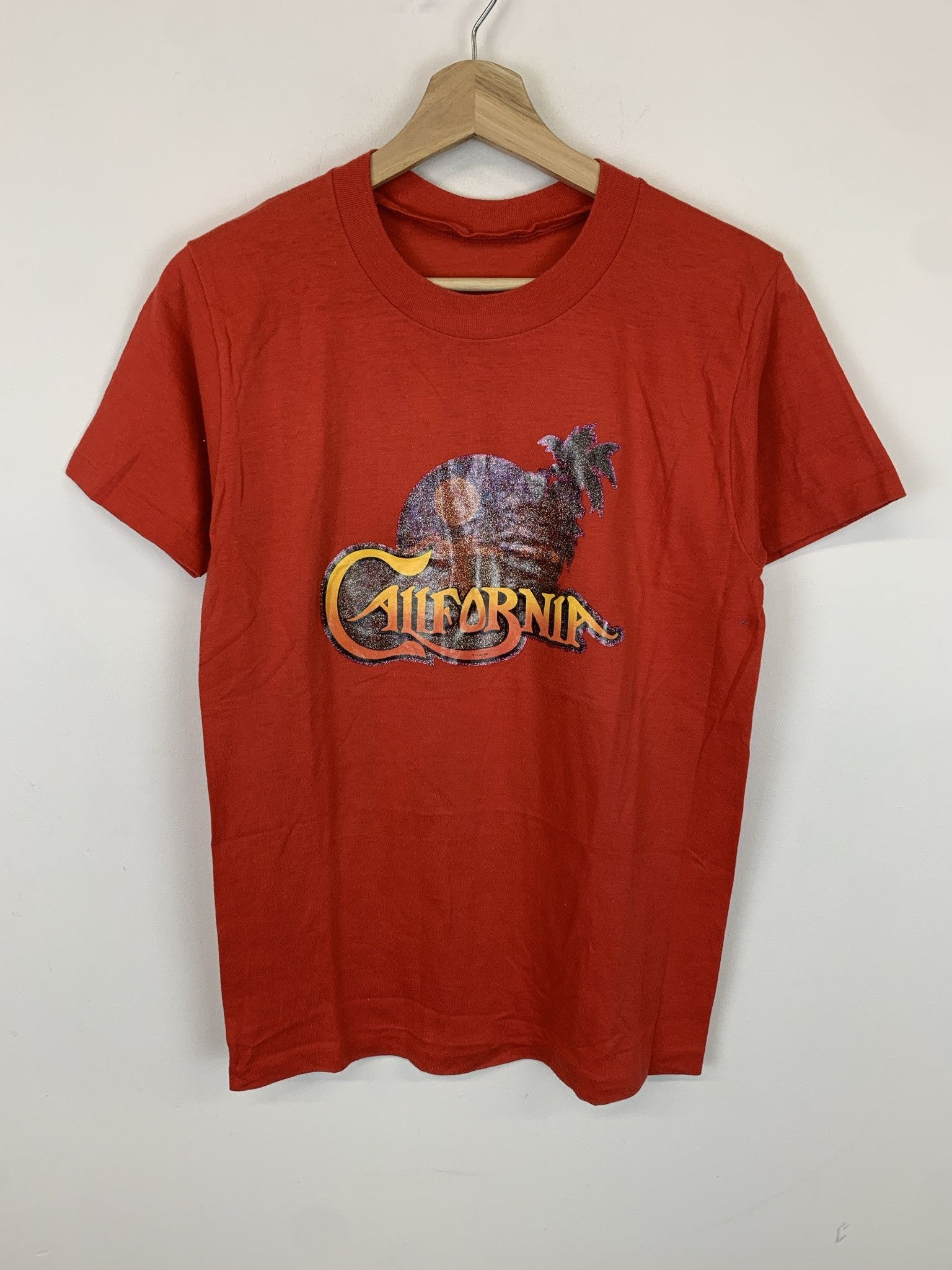 Vacation × Vintage Vintage 1980s California Glitter Print Single Stitch Tee Size S Size US S / EU 44-46 / 1 - 1 Thumbnail