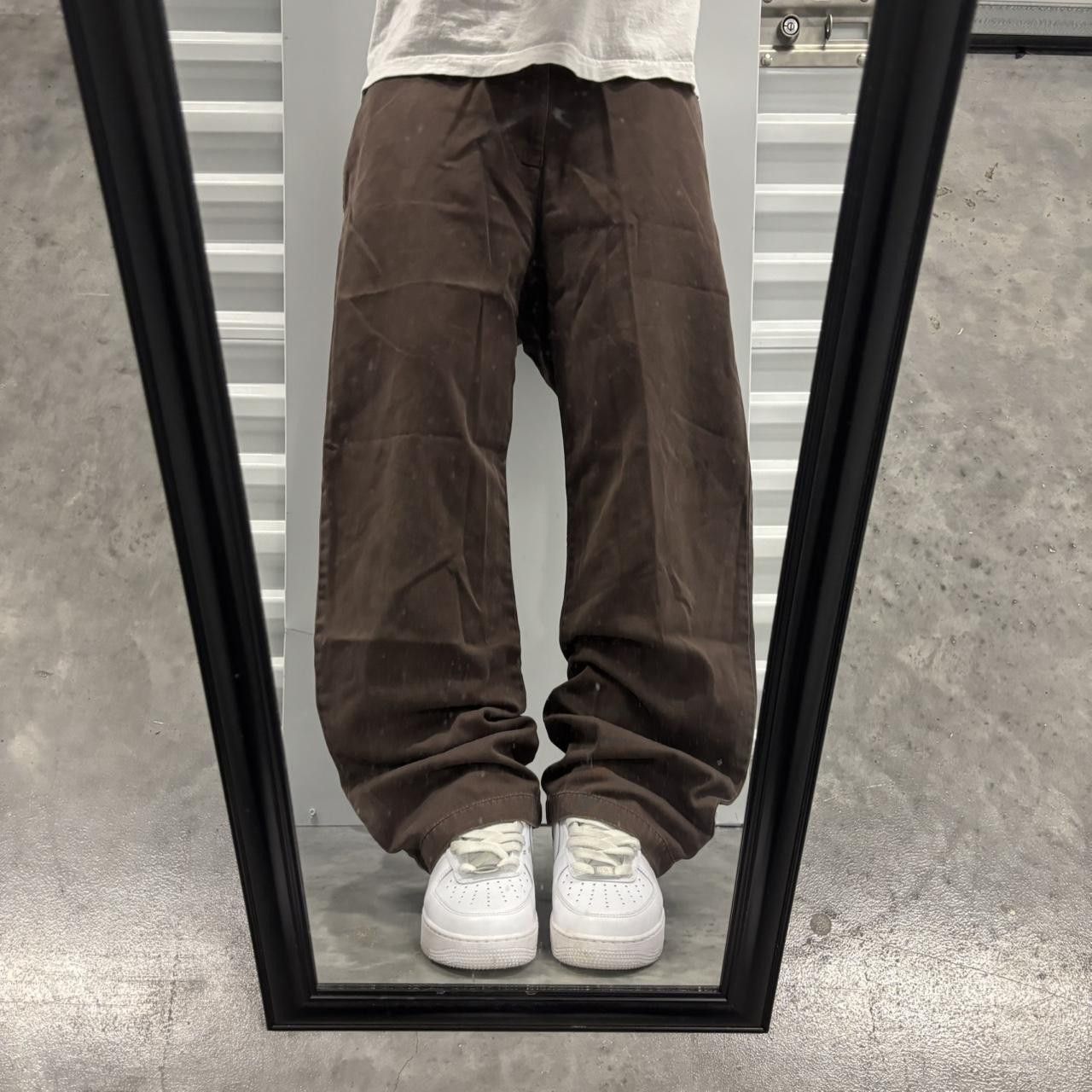Japanese Brand × Vintage Crazy Vintage Y2K/2000s Brown Essential Casual Pants! Size US 36 / EU 52 - 1 Thumbnail