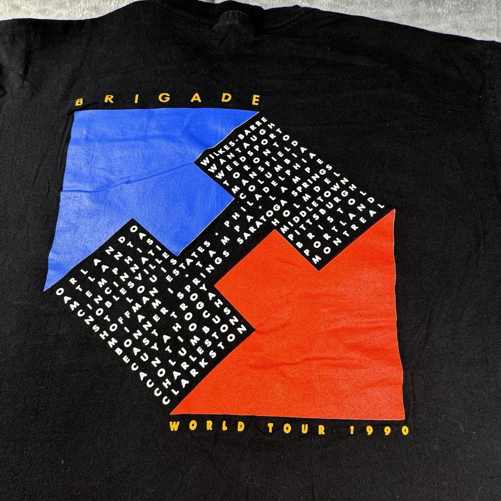 Hanes Vintage HEART World Tour 1990 Single Stitch T-Shirt Black XL Size US XL / EU 56 / 4 - 14 Thumbnail