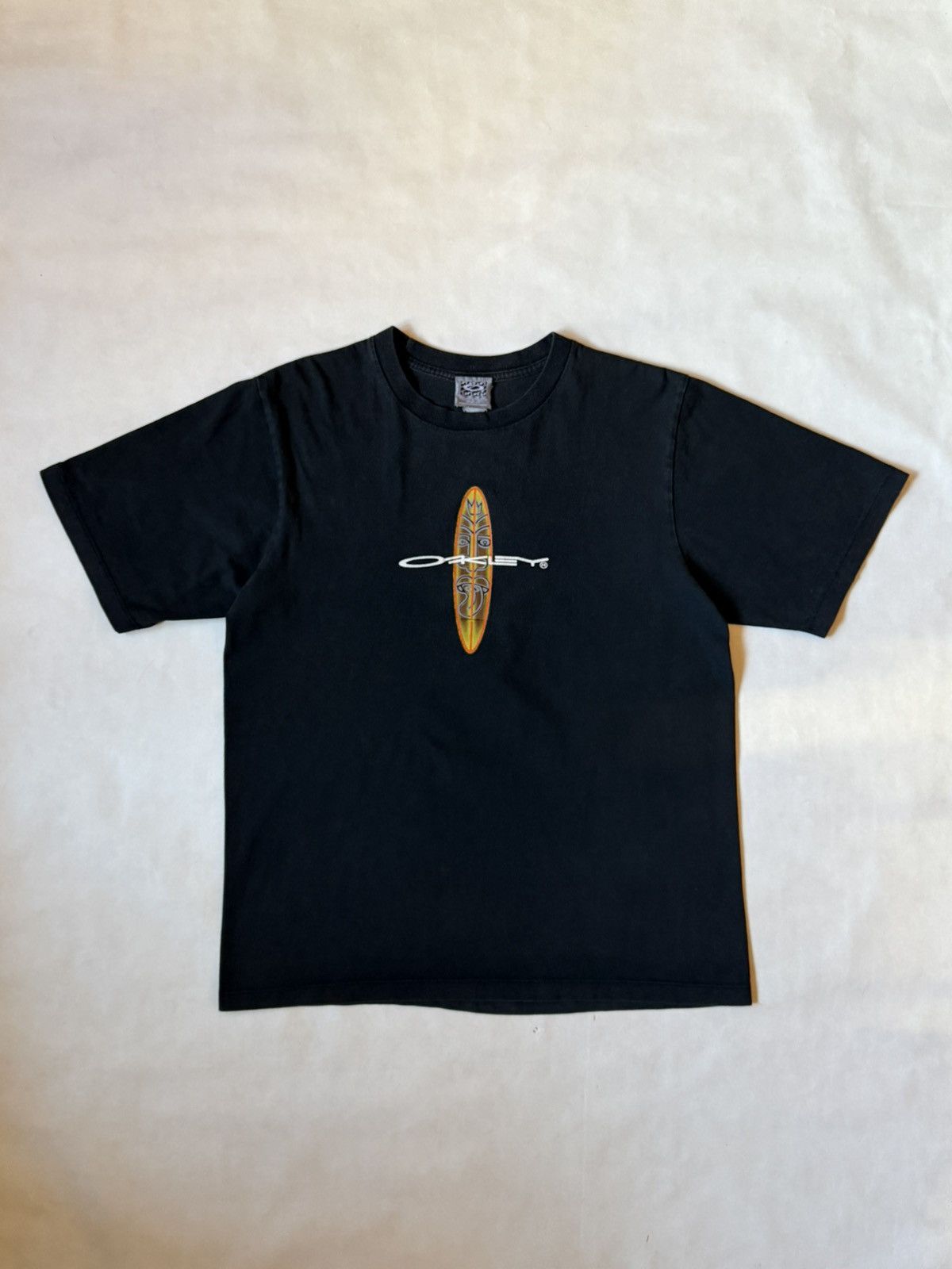 Oakley Oakley Surfing Board Vintage Faded T Shirt Genuine Software Size US L / EU 52-54 / 3 - 1 Thumbnail