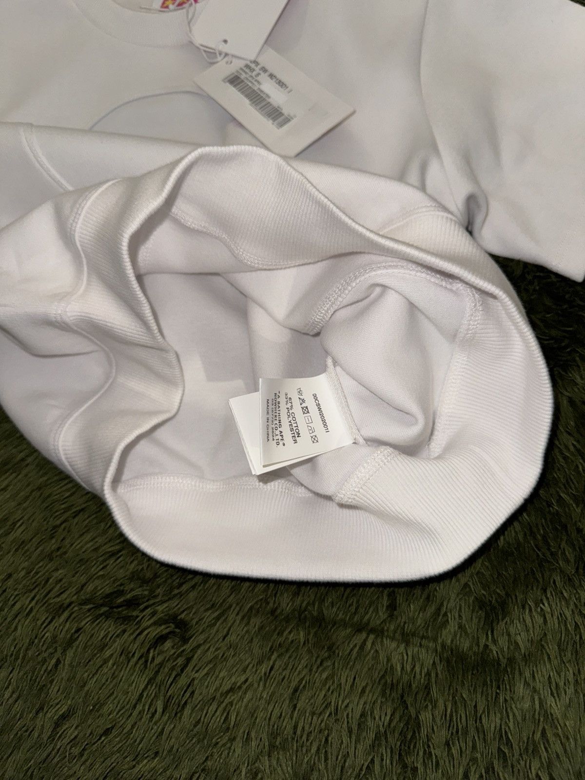 Aape [S] AAPE by A Bathing Ape Cropped Sweat Top White Size S / US 4 / IT 40 - 6 Thumbnail