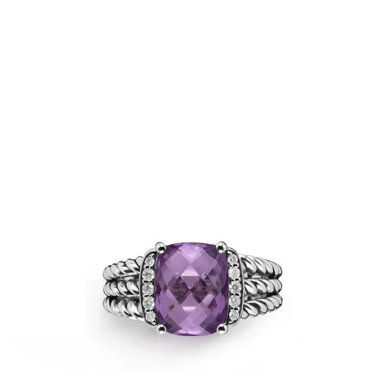 David Yurman o1w1db10526 R11028D Size:7/Petite Ring in Silver Size ONE SIZE - 3 Thumbnail