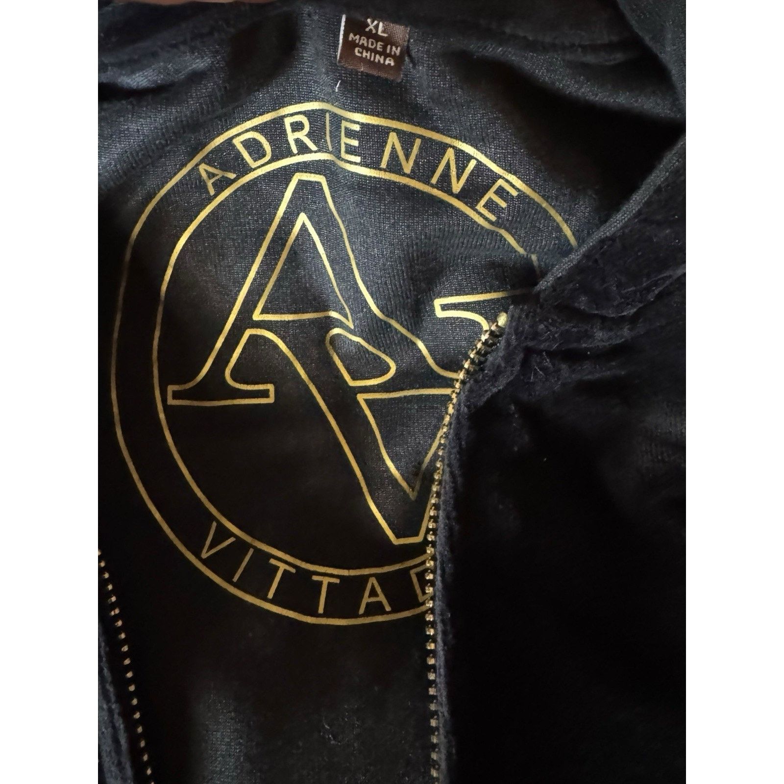Other Adrienne Vittadini NEW Velour Full Zip Hoodie Sweatshirt Size XL / US 12-14 / IT 48-50 - 10 Thumbnail