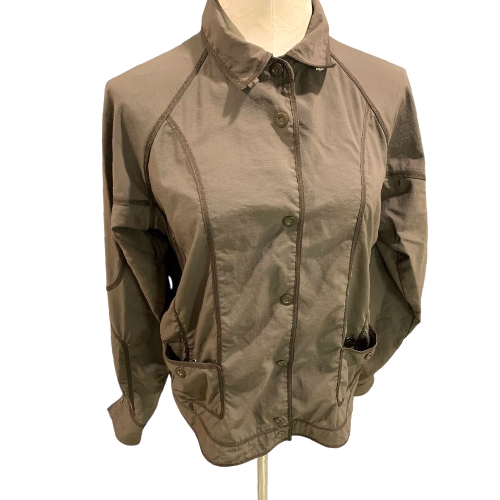 Vintage Columbia Titanium OmniDry Jacket Snap Up Size XL Brown Womens Size XL / US 12-14 / IT 48-50 - 4 Thumbnail