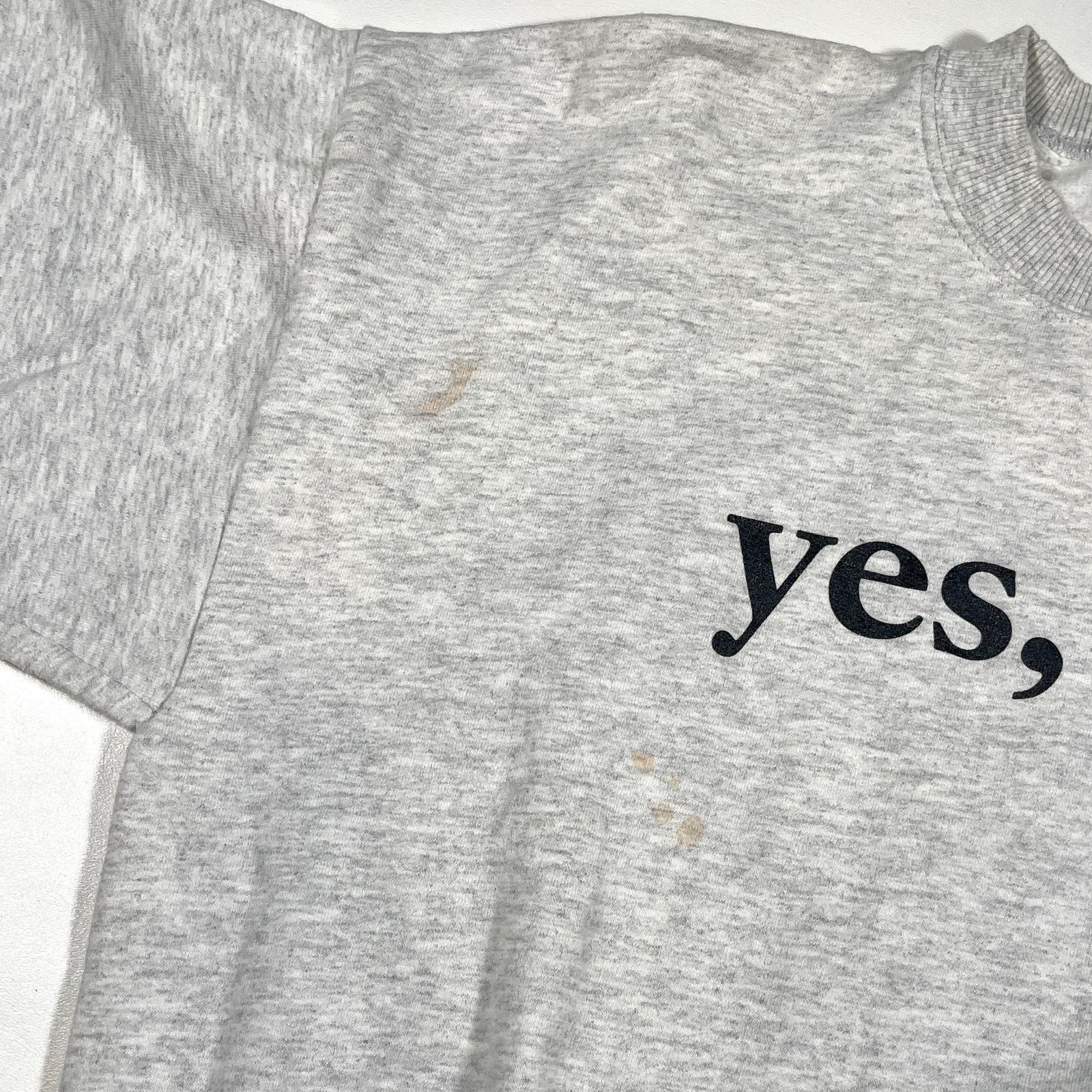 American Apparel Yes, Dear Heather Gray Crewneck Sweater Pullover Size XL B7 Size US XL / EU 56 / 4 - 3 Thumbnail