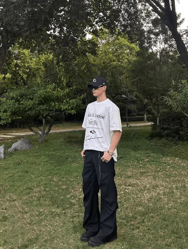 Designer × Japanese Brand × Vintage utility pleated loose baggy yuppie bootcut flared pants Size US 28 / EU 44 - 7 Thumbnail