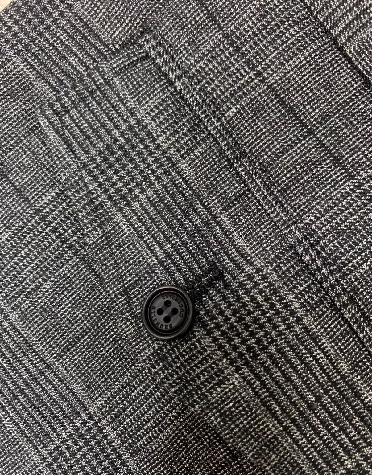 Brunello Cucinelli BRUNELLO CUCINELLI Dark Grey Plaid Multi-Pocket Cargo Pants Size US 32 / EU 48 - 8 Thumbnail