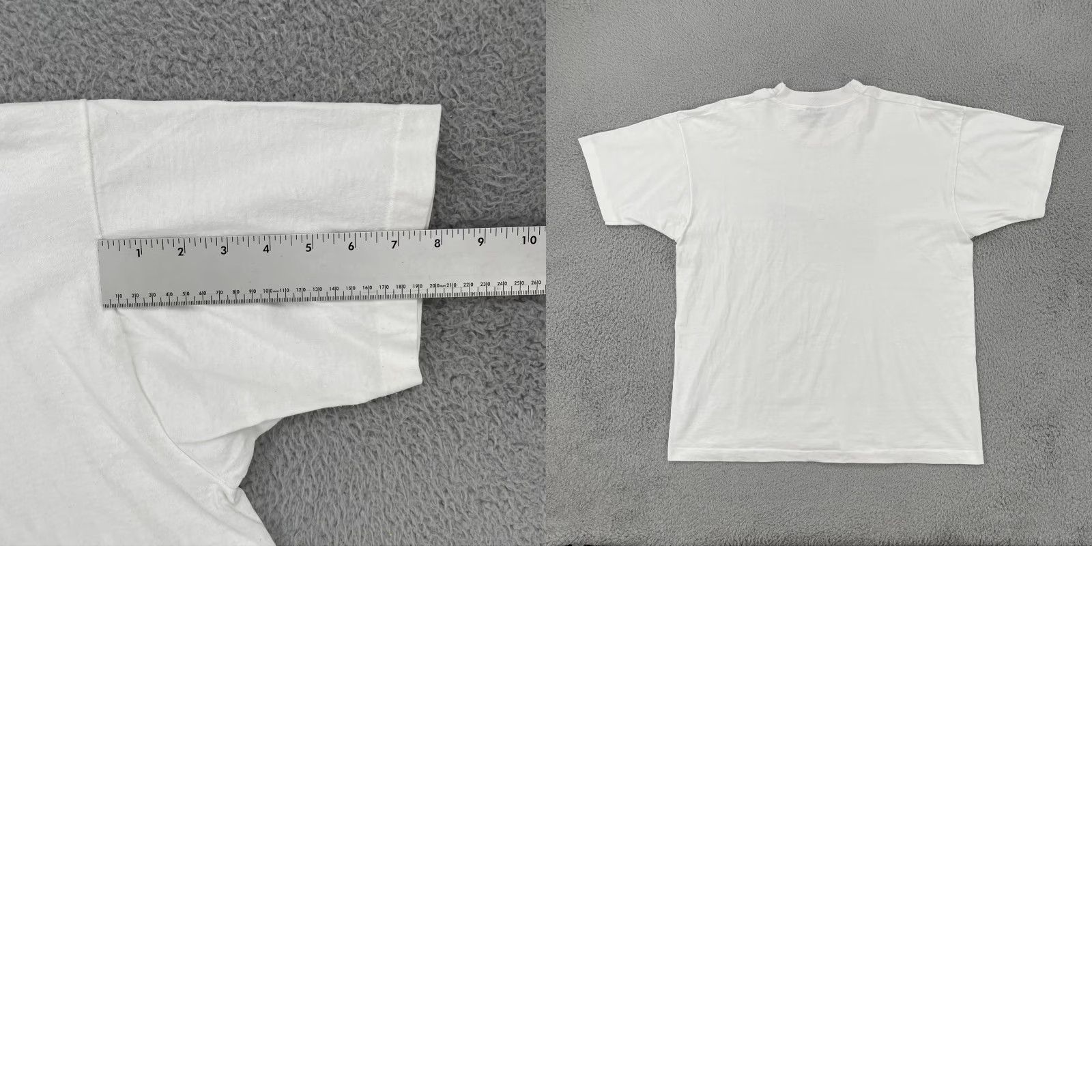 Fruit Of The Loom VINTAGE Fruit of the Loom XL White Single Stitch T Shirt Mens USA Crew Neck Short Sleeve 100% Cotton Size US XL / EU 56 / 4 - 10 Thumbnail