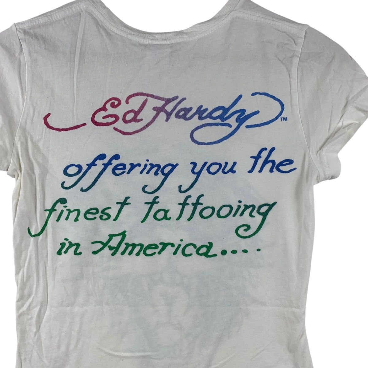 Ed Hardy ED HARDY CHRISTIAN AUDIGIER Tattoos Wanted Tee Shirt Top Size S / US 4 / IT 40 - 6 Thumbnail