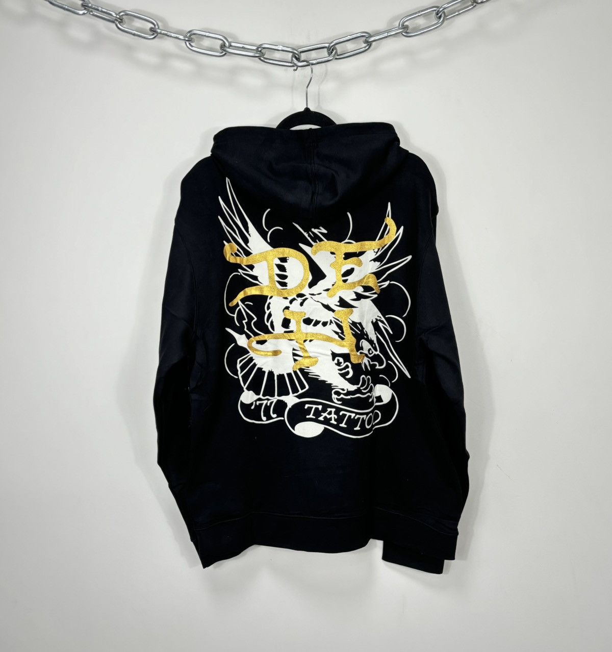 Christian Audigier Ed Hardy Christian Audigier Dead Skull Tattoo Black Hoodie Size US XL / EU 56 / 4 - 2 Thumbnail