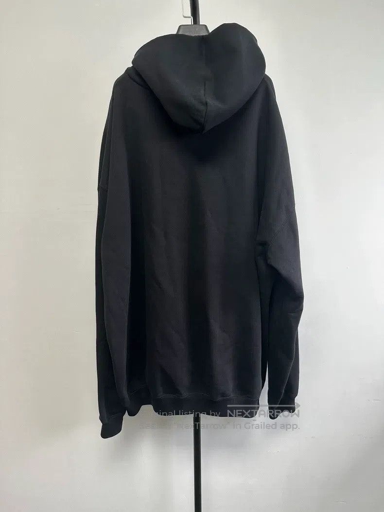 Balenciaga Balenciaga Micro Logo Hooded Loose Sweatshirt Women's Size M / US 6-8 / IT 42-44 - 2 Thumbnail