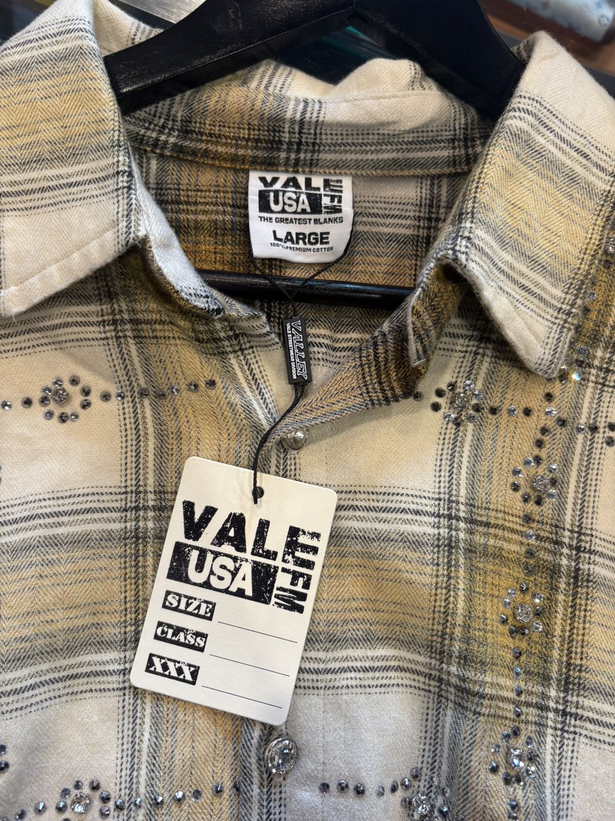 Vale Vale Rhinestone Flannel DS Size US L / EU 52-54 / 3 - 3 Thumbnail
