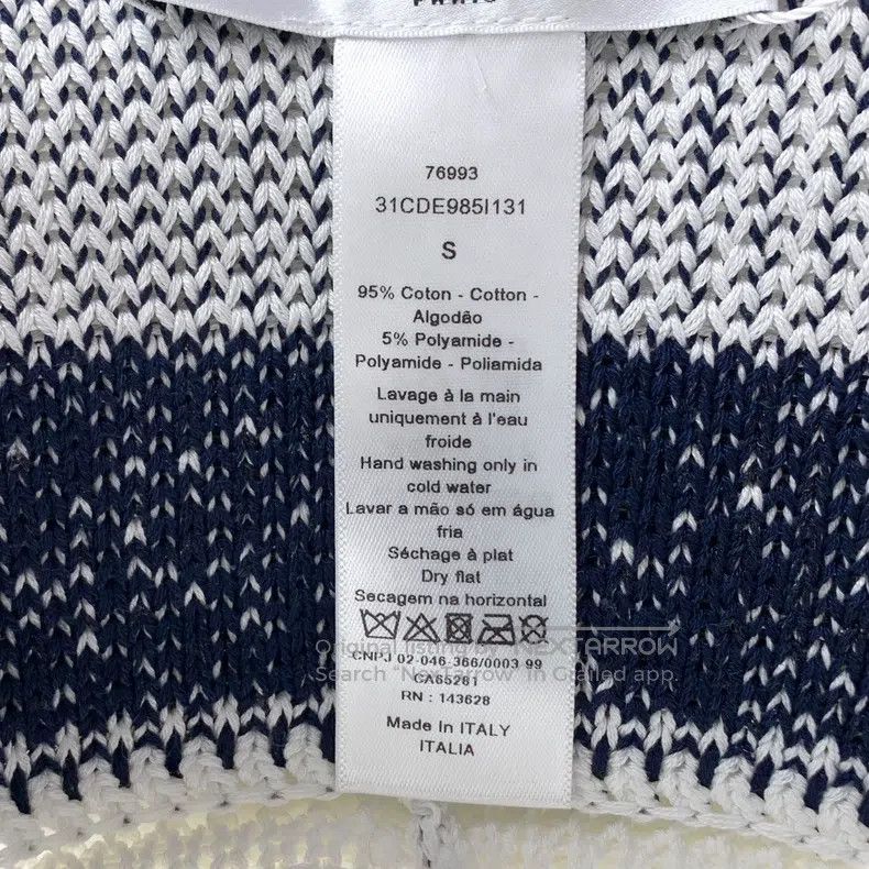Dior Dior SizeS Colour-blocked five-pointed star logo letter cot Size ONE SIZE - 9 Thumbnail