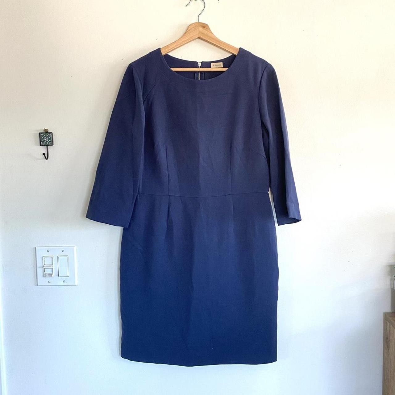 Cremieux CREMIEUX NAVY BLUE MIDI DRESS WOMENS SIZE 14 Size XL / US 12-14 / IT 48-50 - 2 Thumbnail