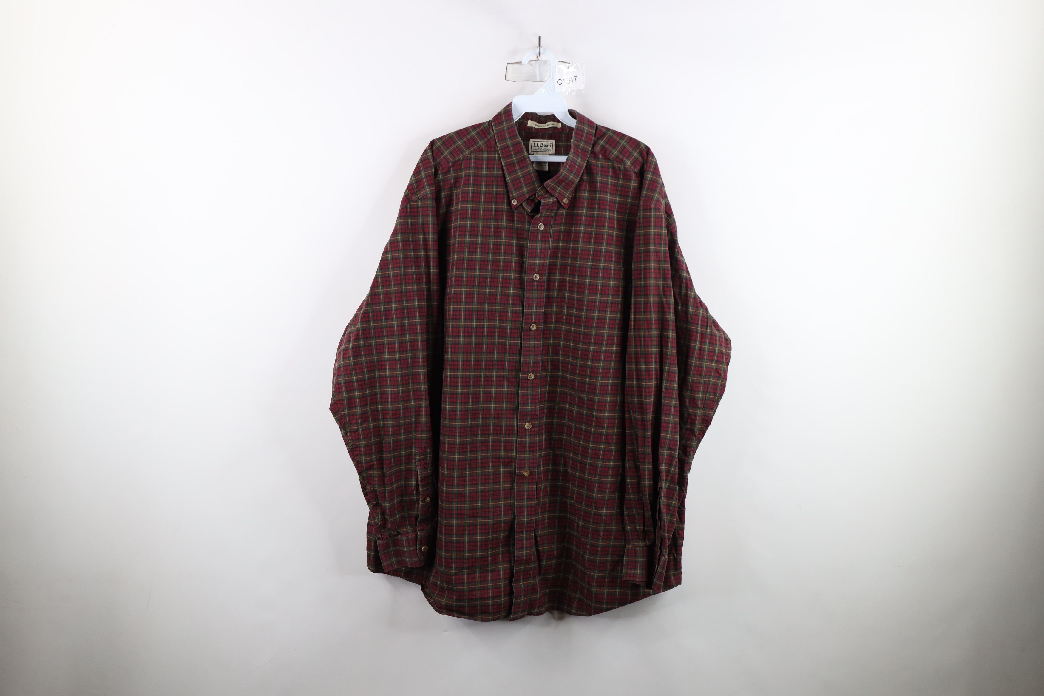 L.L. Bean × Vintage Vintage LL Bean Wrinkle Resistant Collared Button Down Shirt Size US XXL / EU 58 / 5 - 1 Thumbnail