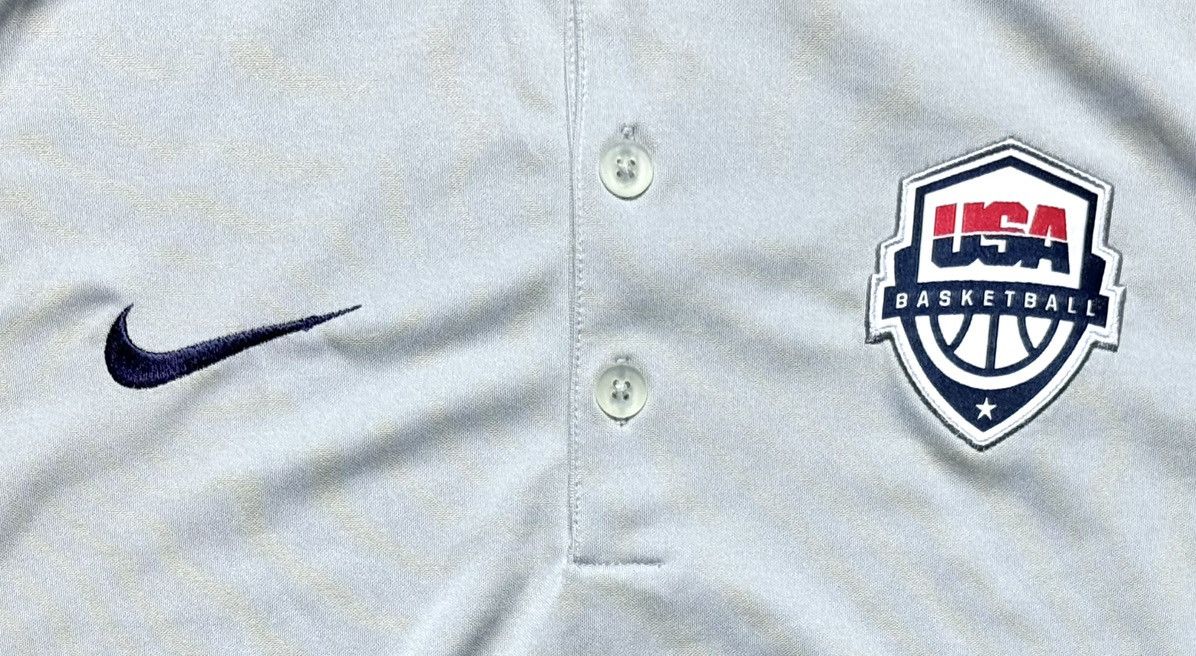 Nike × USA Olympics × Vintage Nike Golf Dri-Fit USA Basketball Grey Polo Shirt size S Size US XS / EU 42 / 0 - 2 Thumbnail