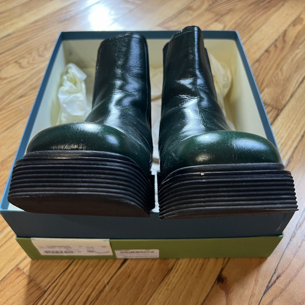 Marni Marni FW22 Green Leather Chelsea Boots Size US 9 / EU 42 - 5 Thumbnail